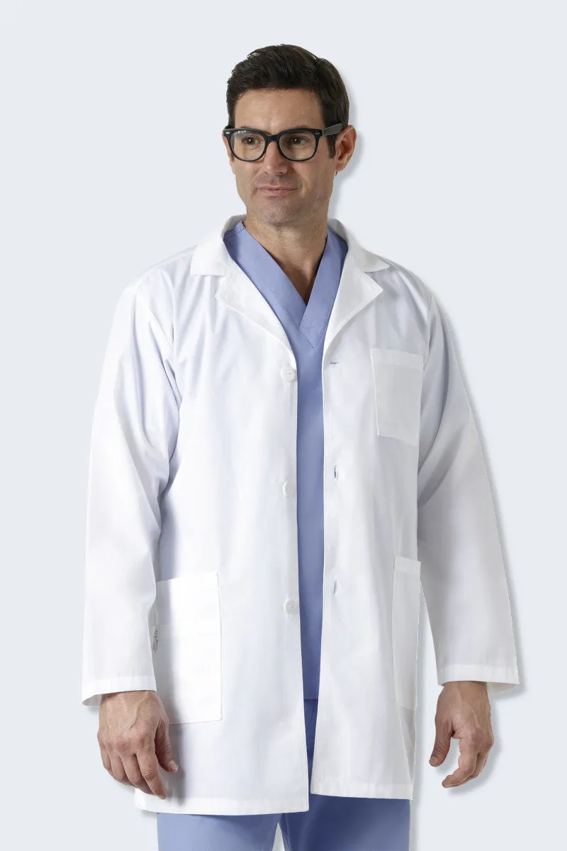 7106 Unisex White Professional Lab Coat for Students, Doctors, Dentists Costume