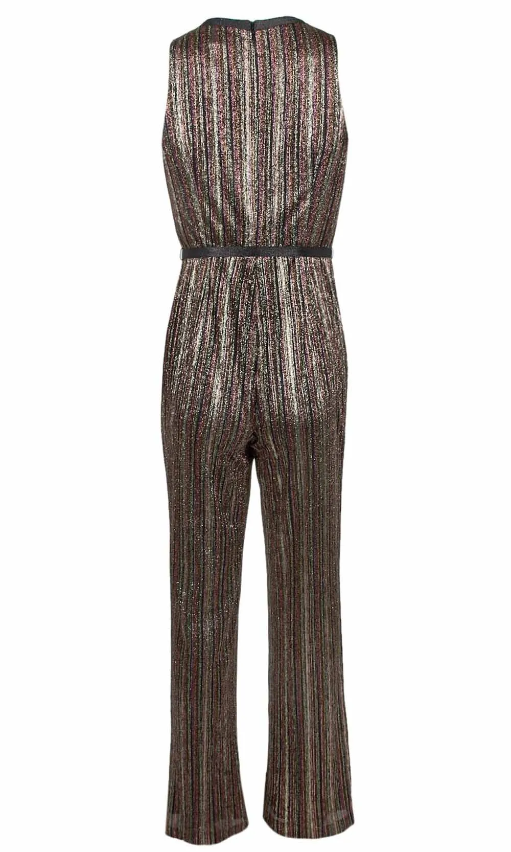 Aidan Mattox - MN1E204789 Plunging V Neck Jumpsuit