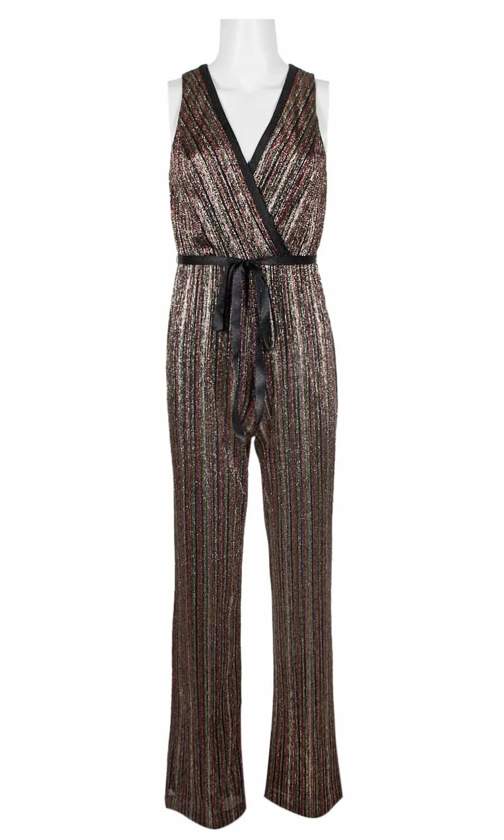 Aidan Mattox - MN1E204789 Plunging V Neck Jumpsuit