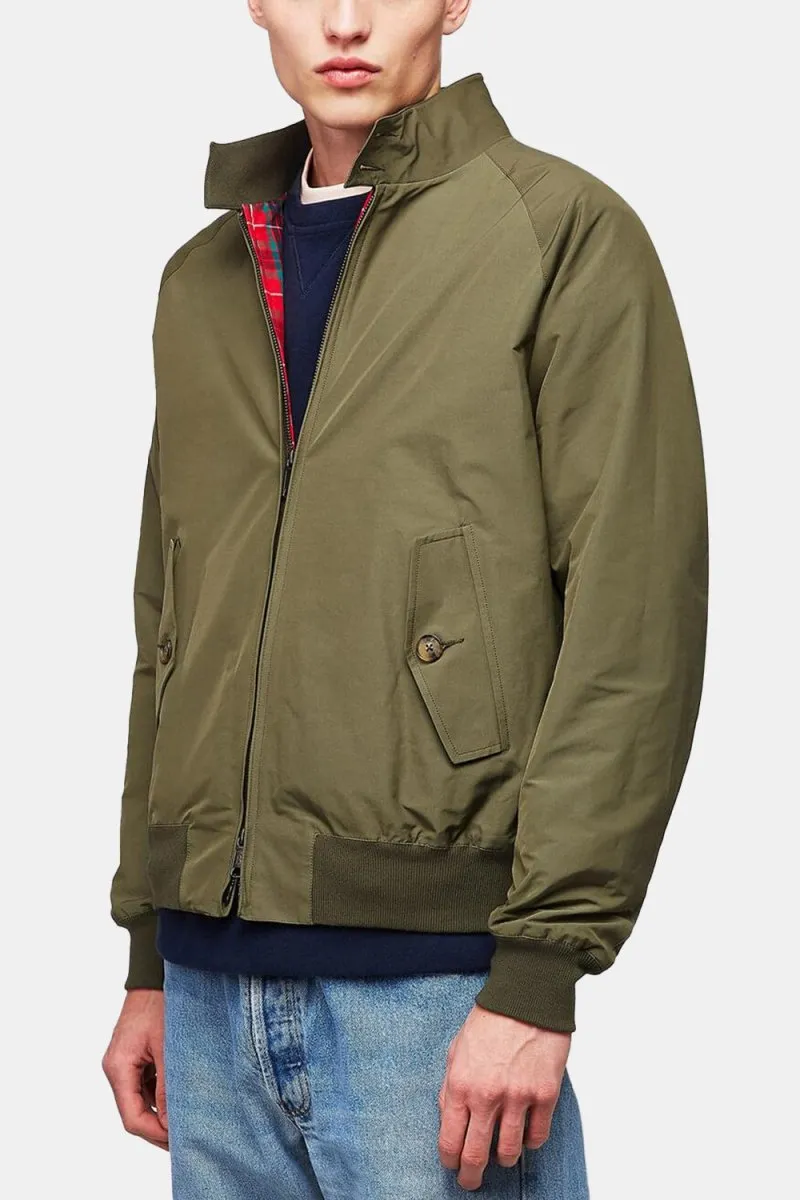 Baracuta G9 Classic Cotton-Blend Harrington Jacket (Army Green)