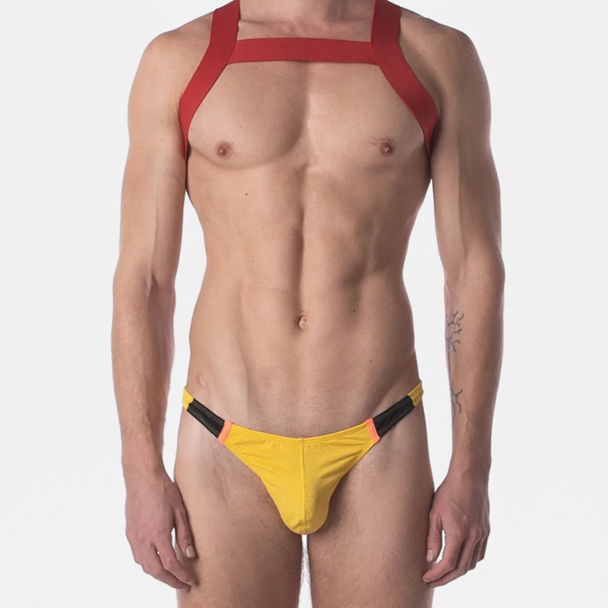 Barcode Berlin Thong Ronak Yellow Black Orange