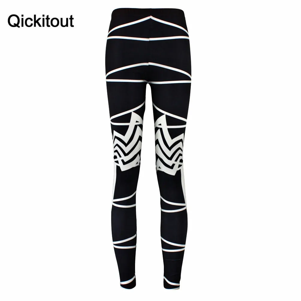 Black & white Cobweb Plus size Hot Women Leggings Hot Sale Digital Print White Spider LEGGING  Drop Shipping