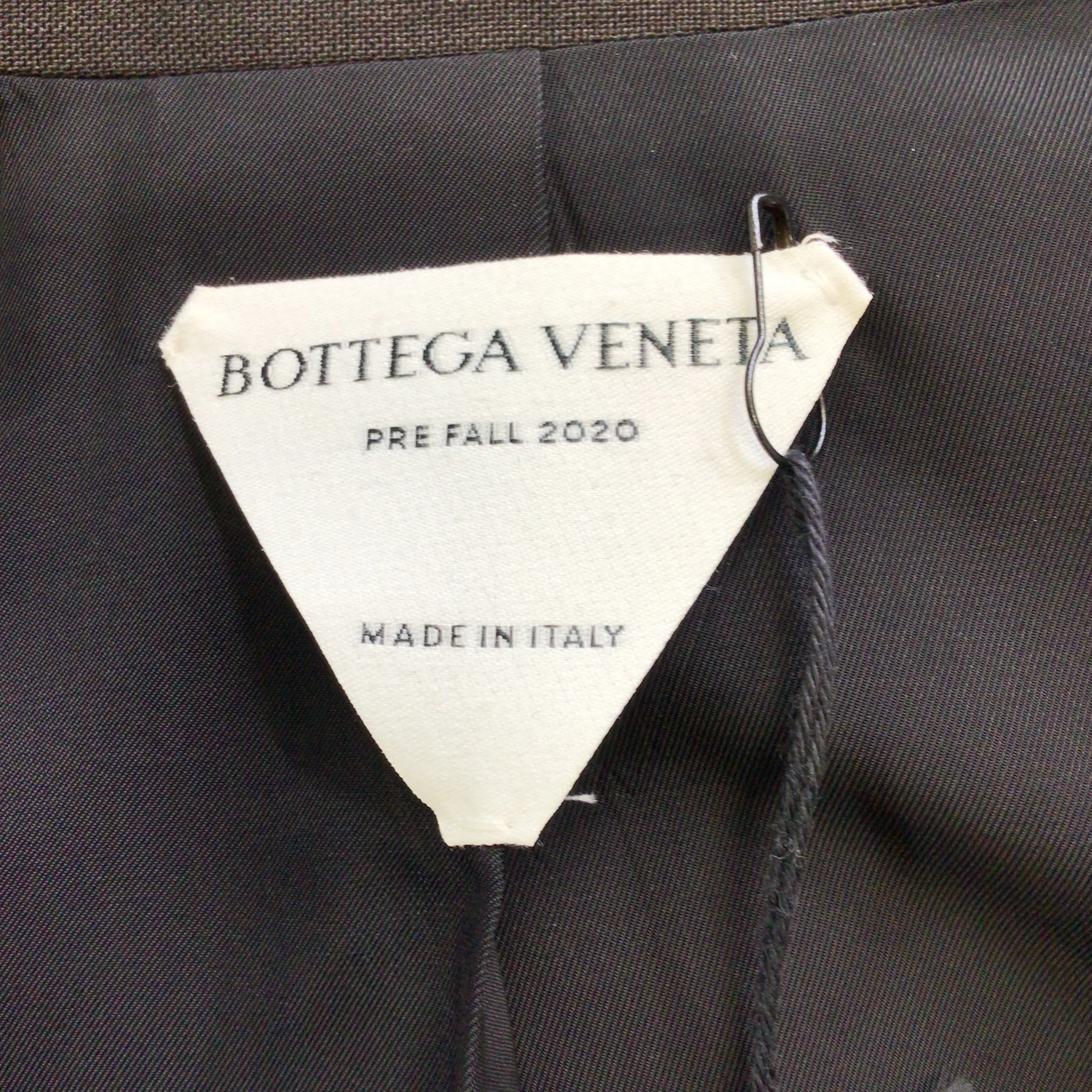 Bottega Veneta Dark Brown Tailored Washed Mohair Jacket