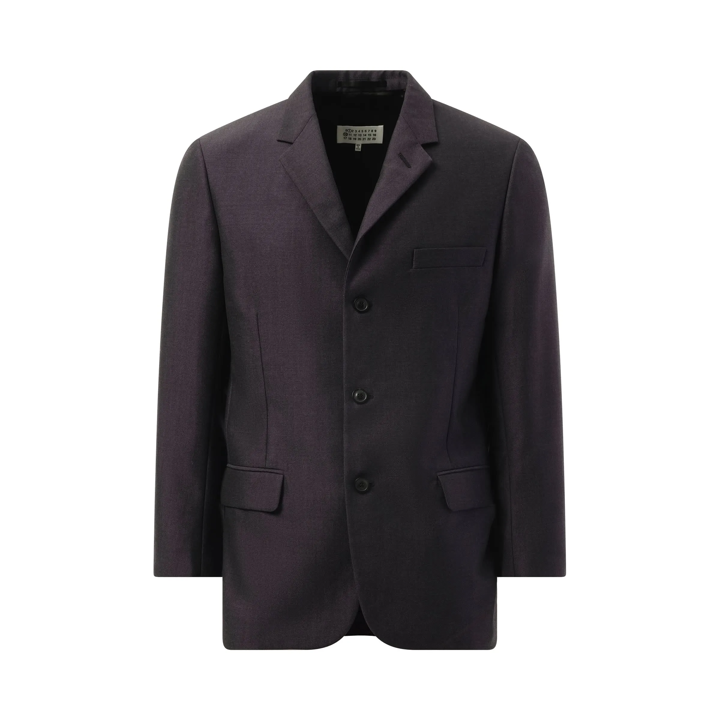 British Mohair Suit Jacket in Charcoal