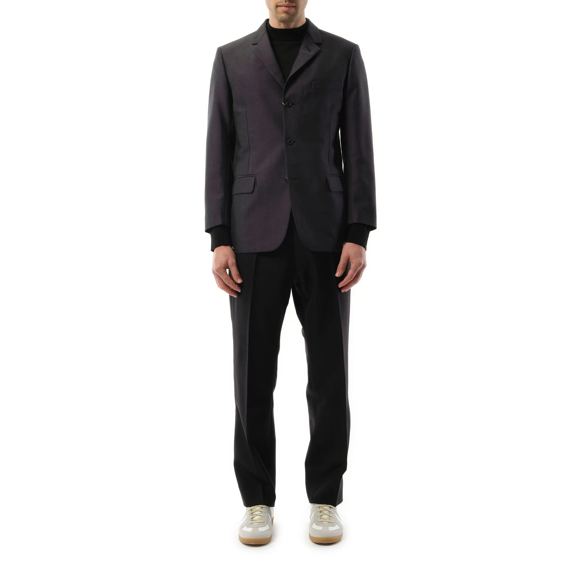 British Mohair Suit Jacket in Charcoal