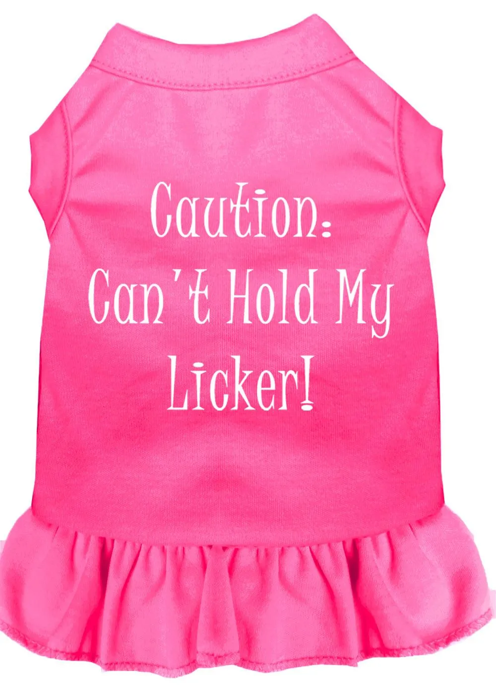 Can't Hold My Licker Screen Print Dress Bright Pink Xxxl (20)