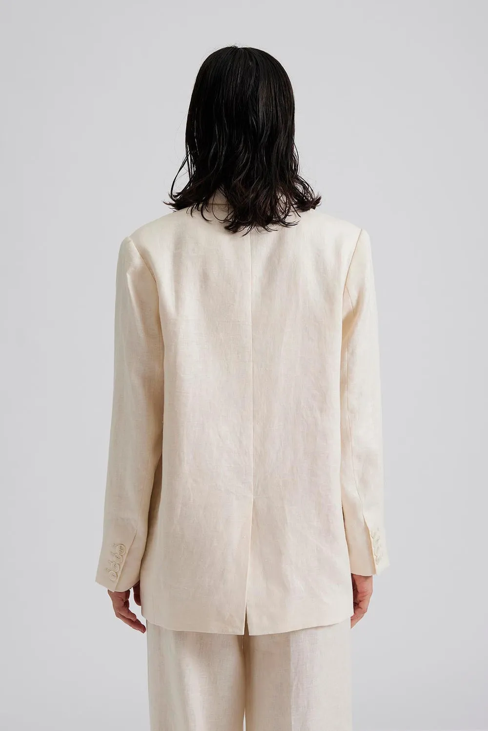 Celina Oversized Linen Blazer