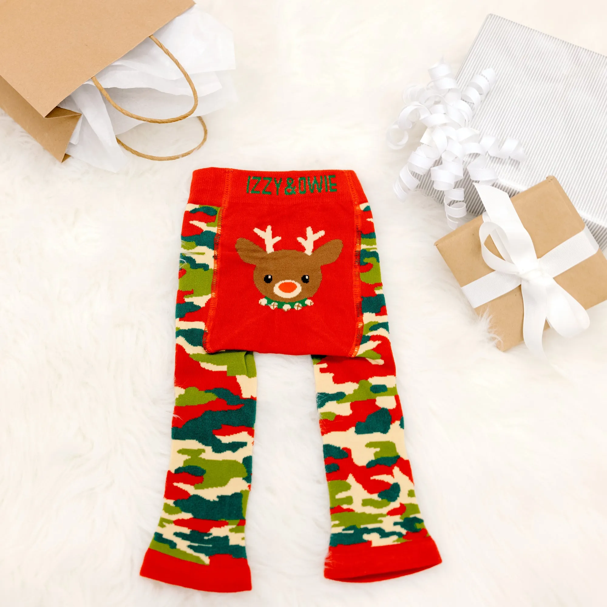 Christmas Camo Reindeer Leggings