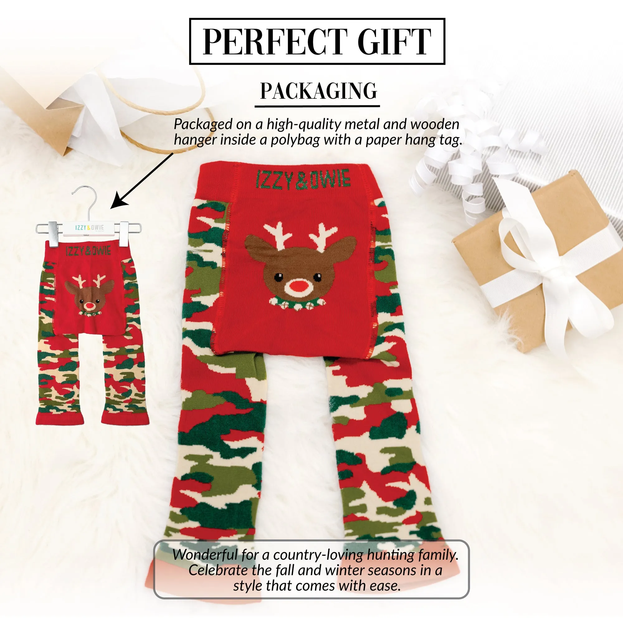 Christmas Camo Reindeer Leggings