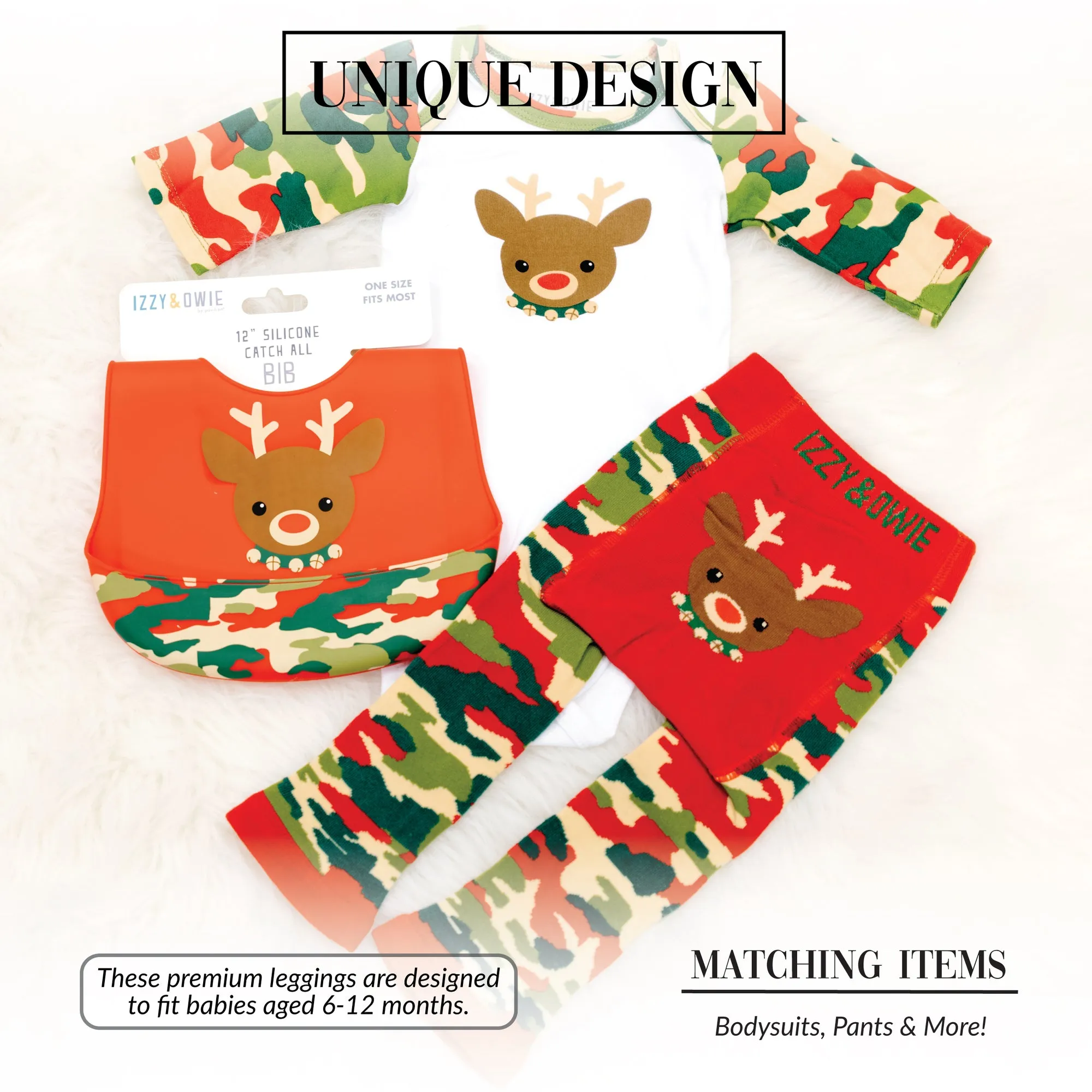 Christmas Camo Reindeer Leggings