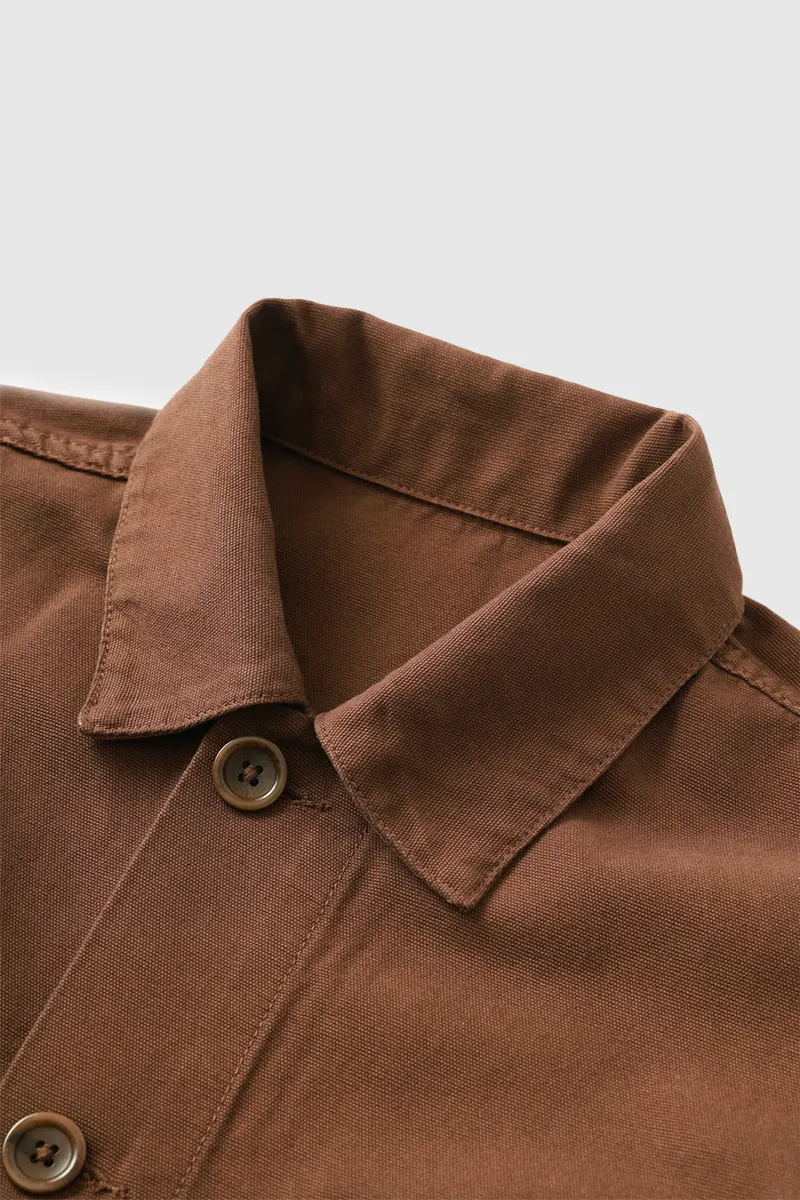 Classic  Coverall Jacket - Brown