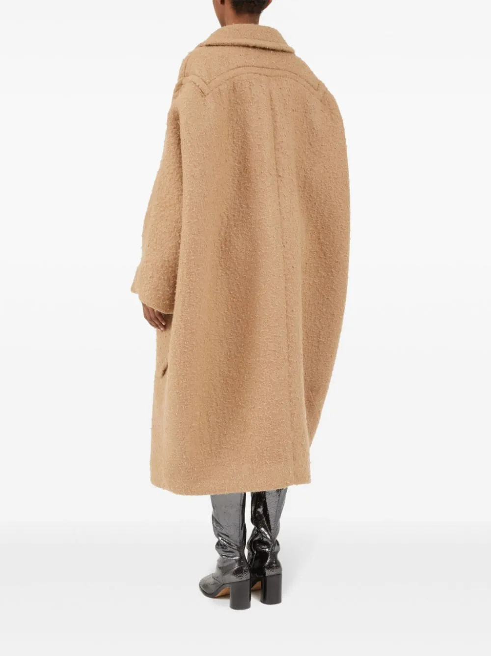 Cocoon Wool Coat - Biscuit