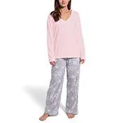 Corduroy Fleece V-Neck PJ Set