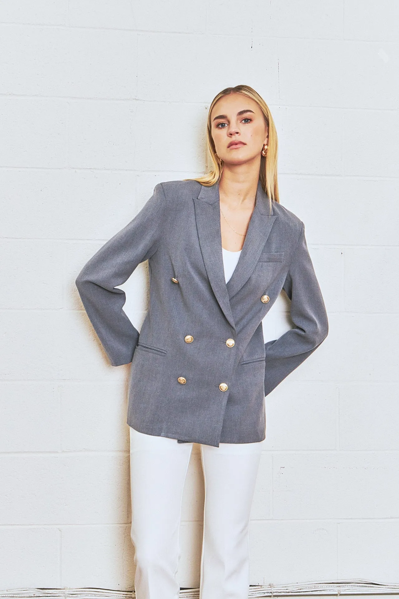 Endless Rose - Double Breasted Suit Blazer