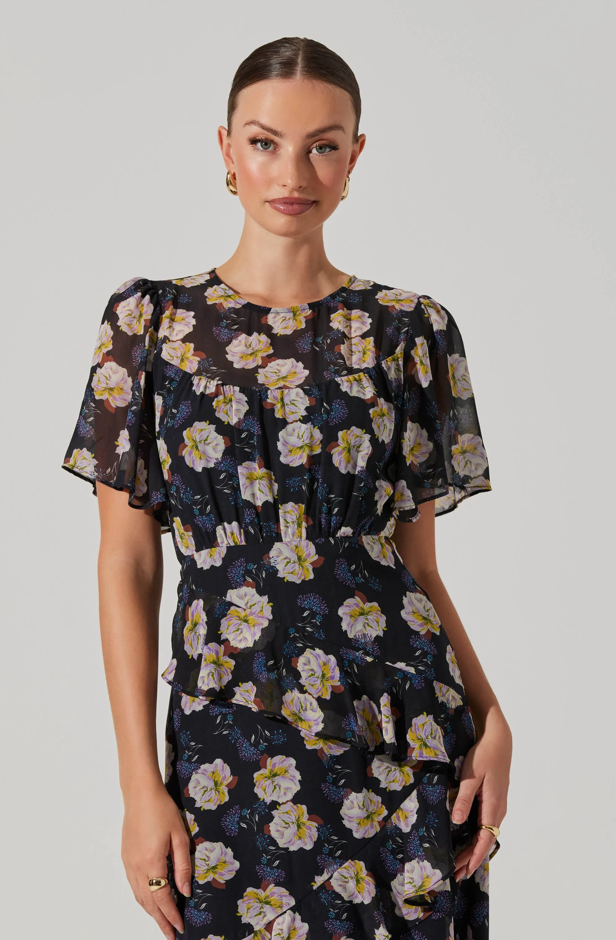 Floramae Floral Midi Dress