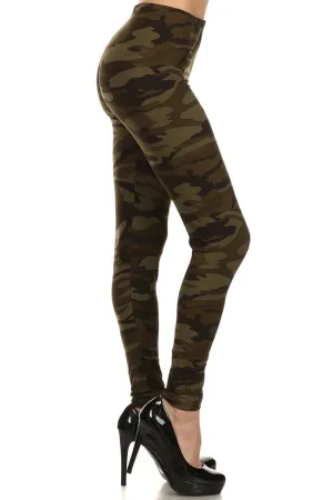 Green Camouflage Plus Full Length