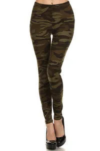 Green Camouflage Plus Full Length