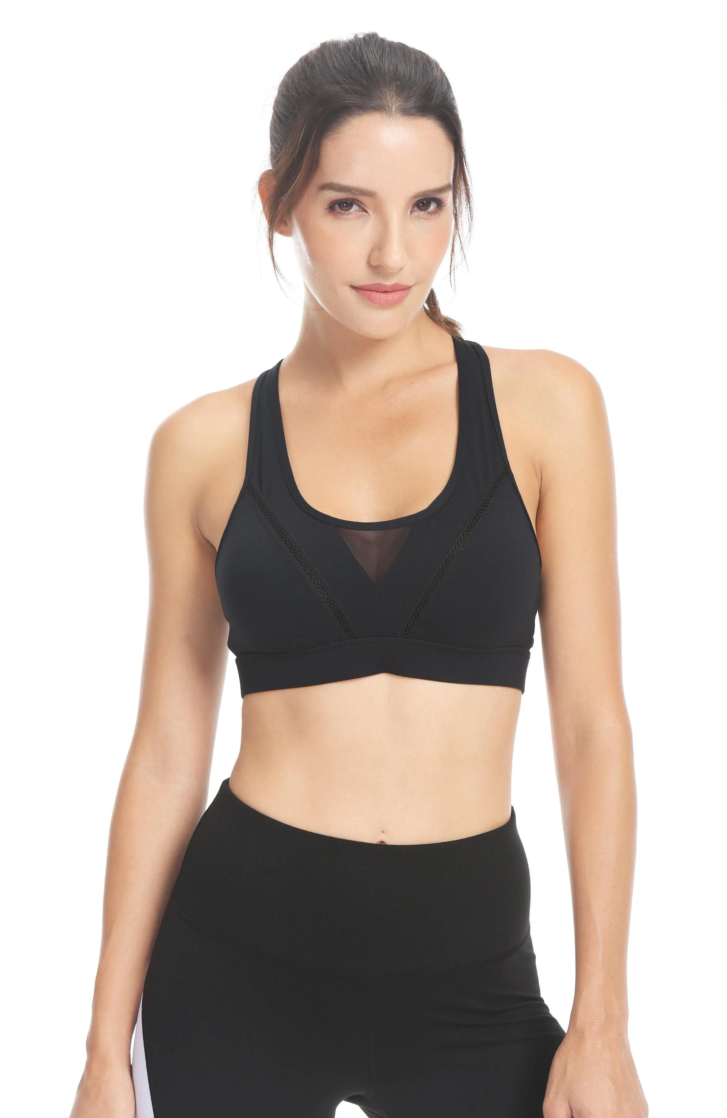 High Impact Hook-and-Eye Closure Sports Bra 8204