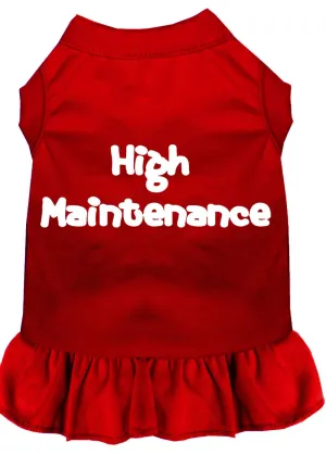 High Maintenance Screen Print Dress Red Sm (10)