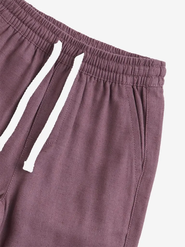 HOP Kids Dusty Pink Solid Pants