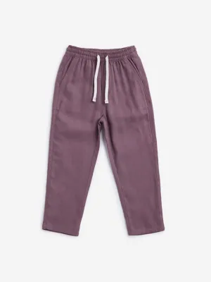 HOP Kids Dusty Pink Solid Pants