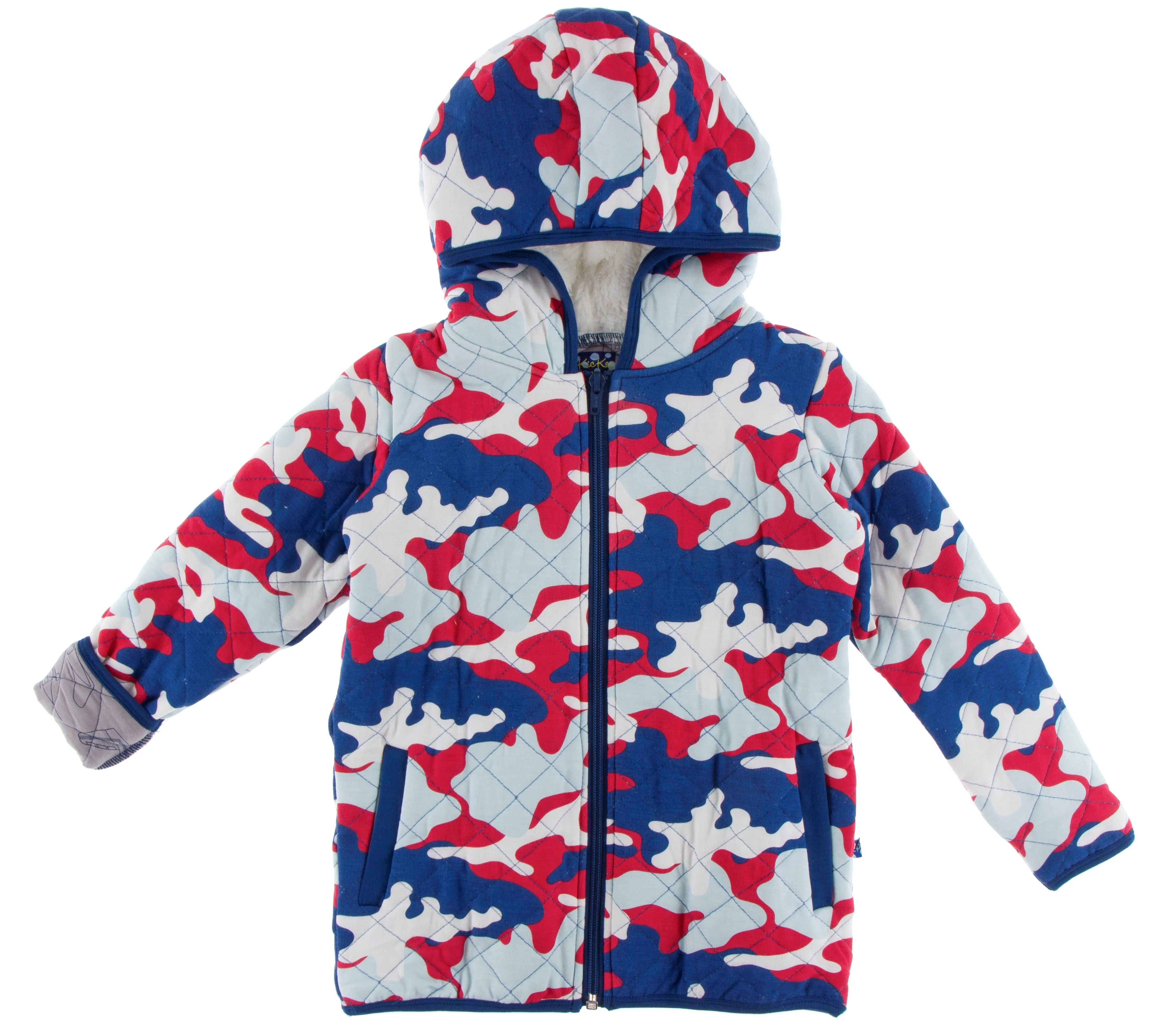 KicKee Pants Everyday Heroes Quilted Jacket with Sherpa Lined Hood