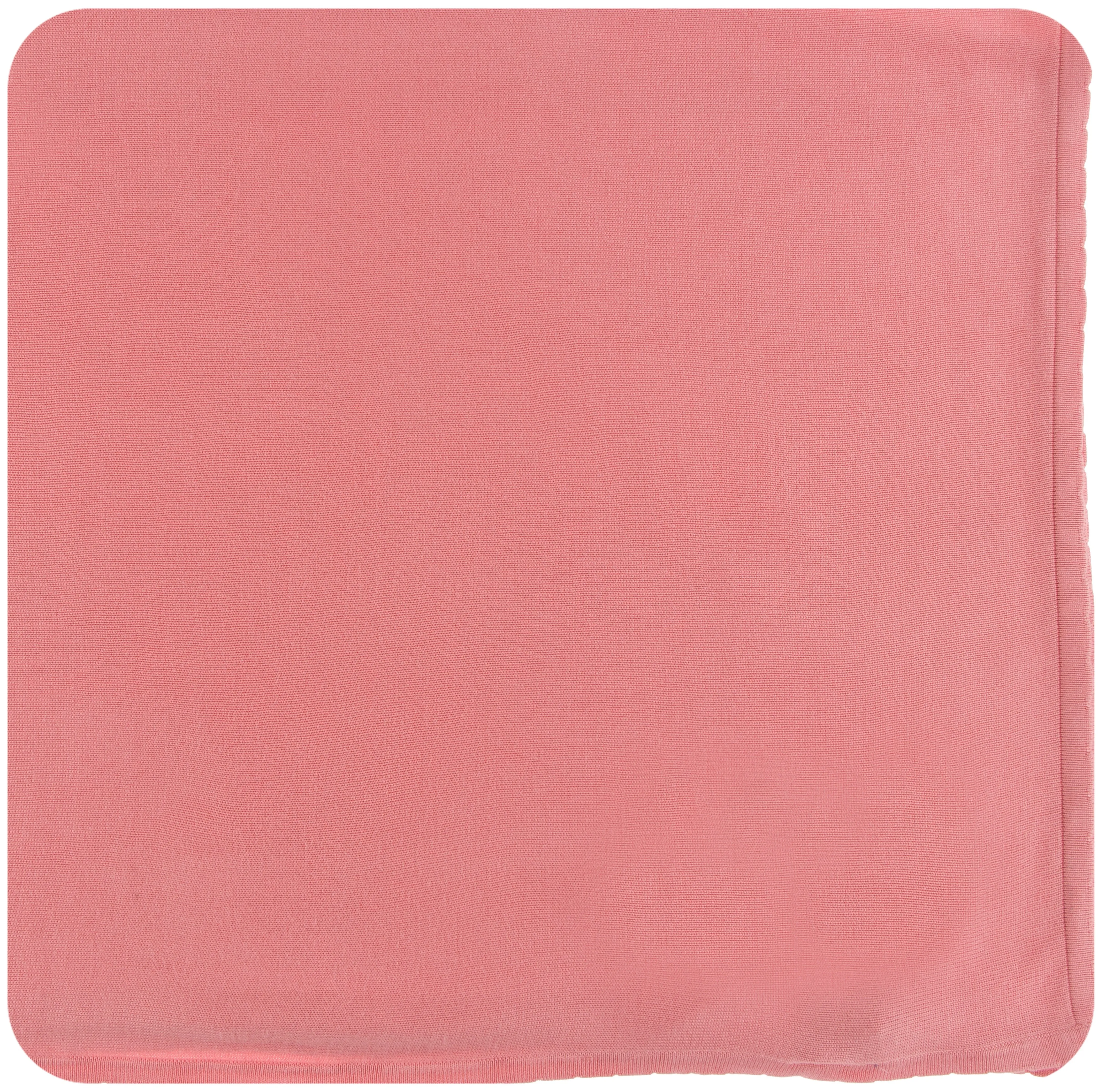 KicKee Pants Solid Strawberry Knit Toddler Blanket