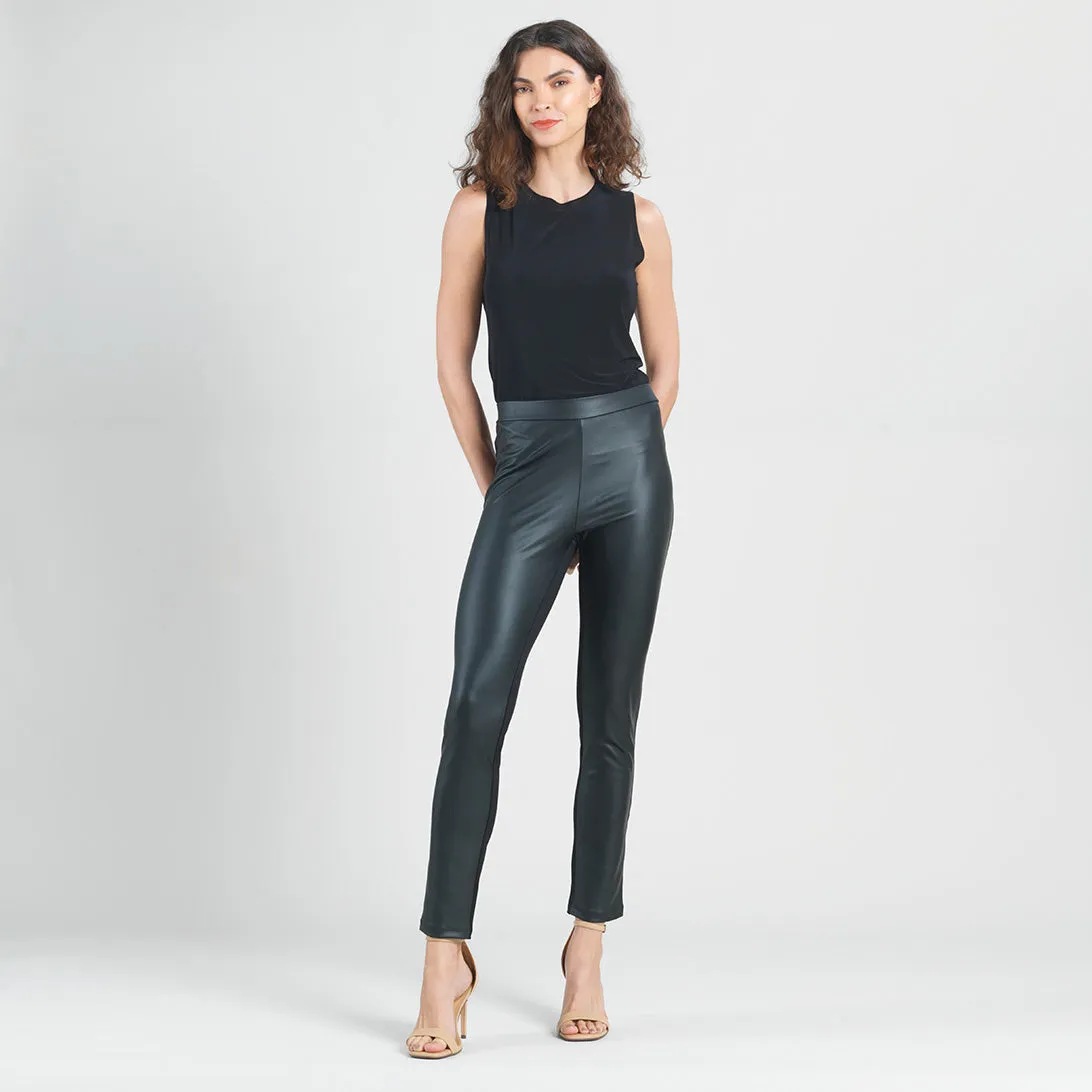 Liquid Leather™ Sheen Two-Tone Legging - Black