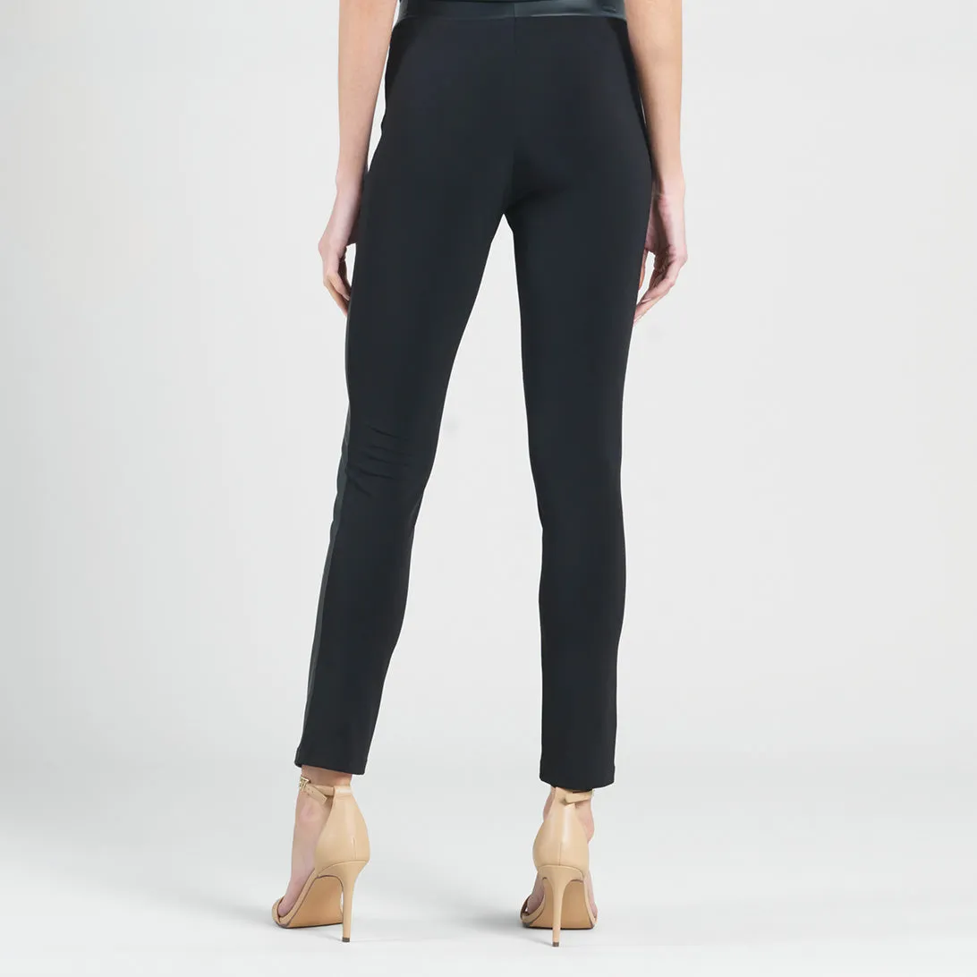 Liquid Leather™ Sheen Two-Tone Legging - Black