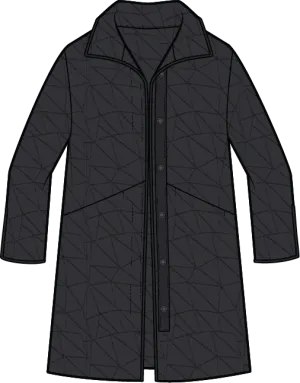 Liv by Habitat Kaleidoscope Quilt City Snap Car Coat - Stylish and Versatile Outerwear