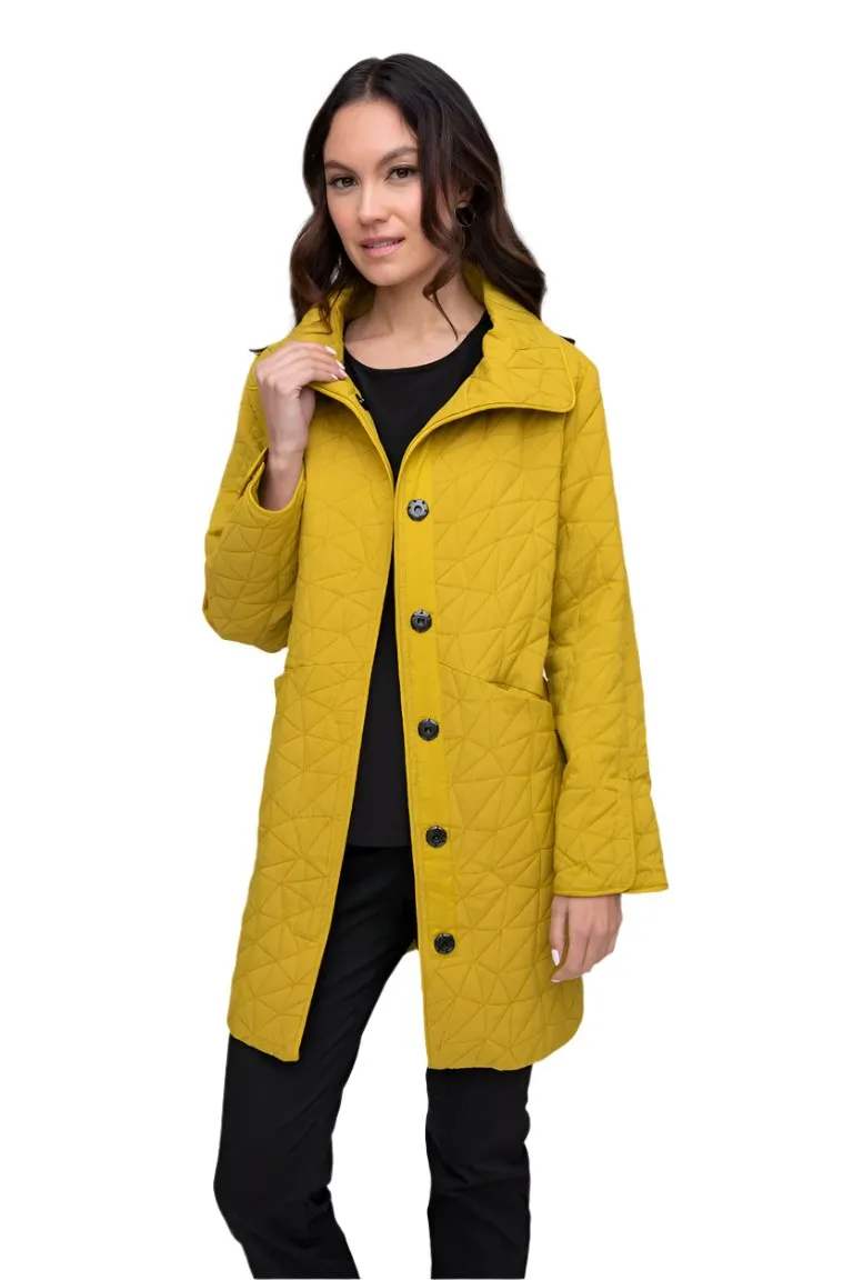 Liv by Habitat Kaleidoscope Quilt City Snap Car Coat - Stylish and Versatile Outerwear