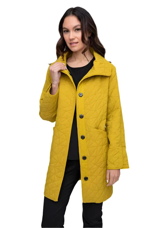 Liv by Habitat Kaleidoscope Quilt City Snap Car Coat - Stylish and Versatile Outerwear