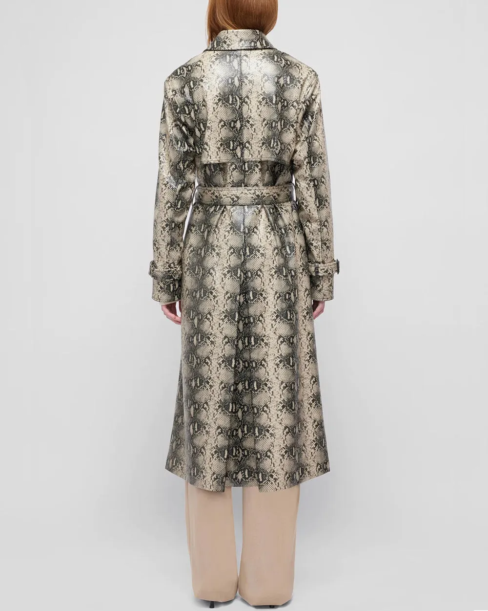 Macadamia Python Loretta Trench Coat