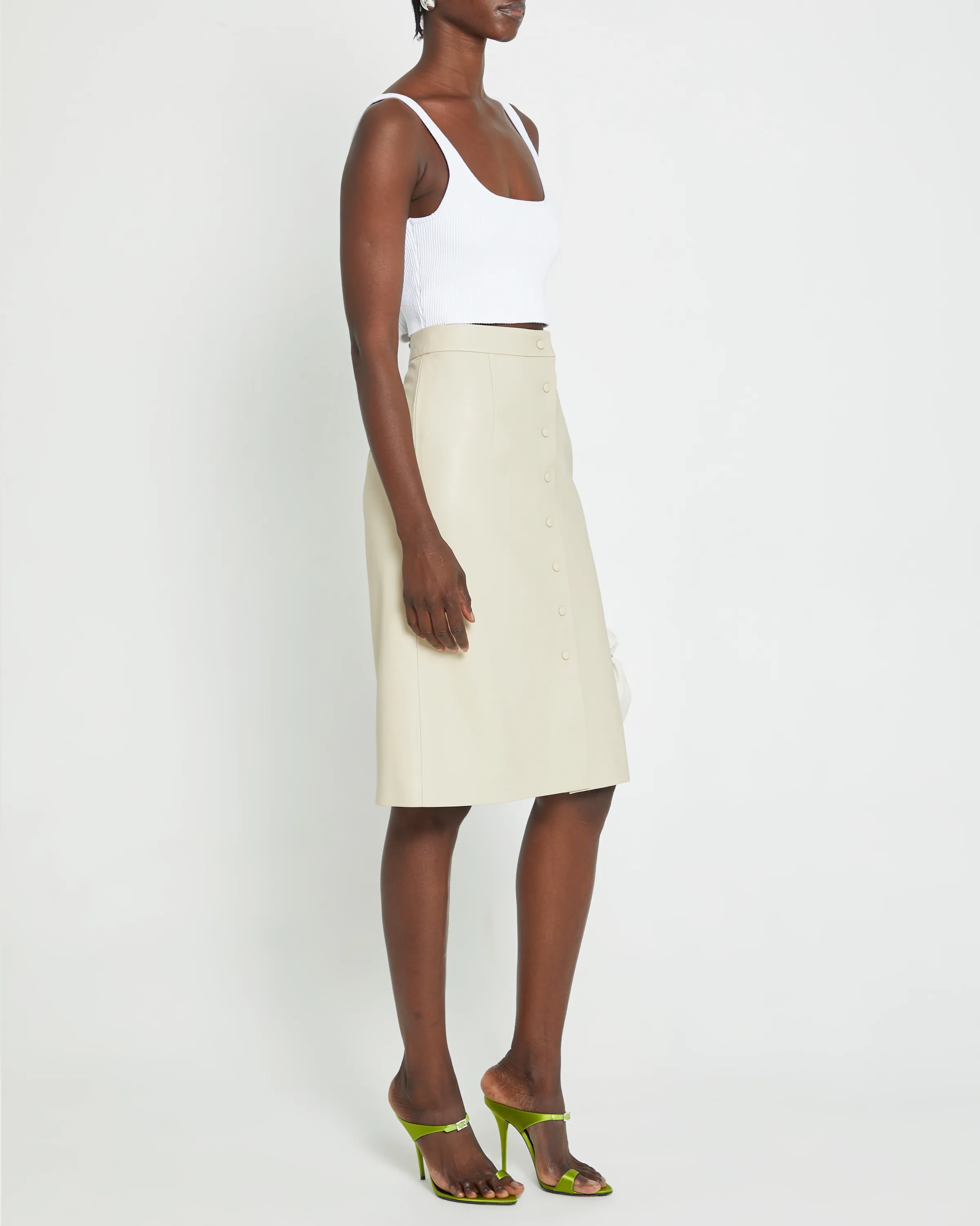 Mimi Vegan Leather Pencil Skirt