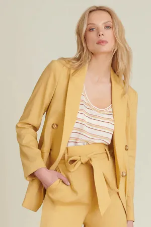 Nisha Boyfriend Jacket - Vintage Yellow