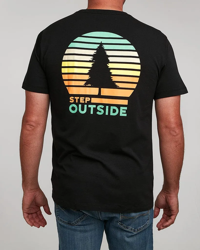 Northwoods Sunset Short Sleeve Flex Tee