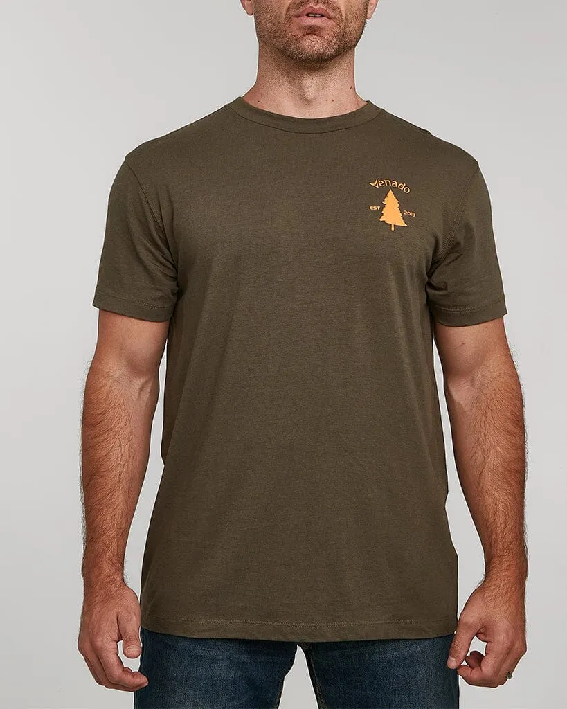 Northwoods Sunset Short Sleeve Flex Tee