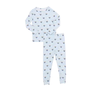 Pink Chicken Kids Bamboo PJ Set - Peaceful Hanukkah