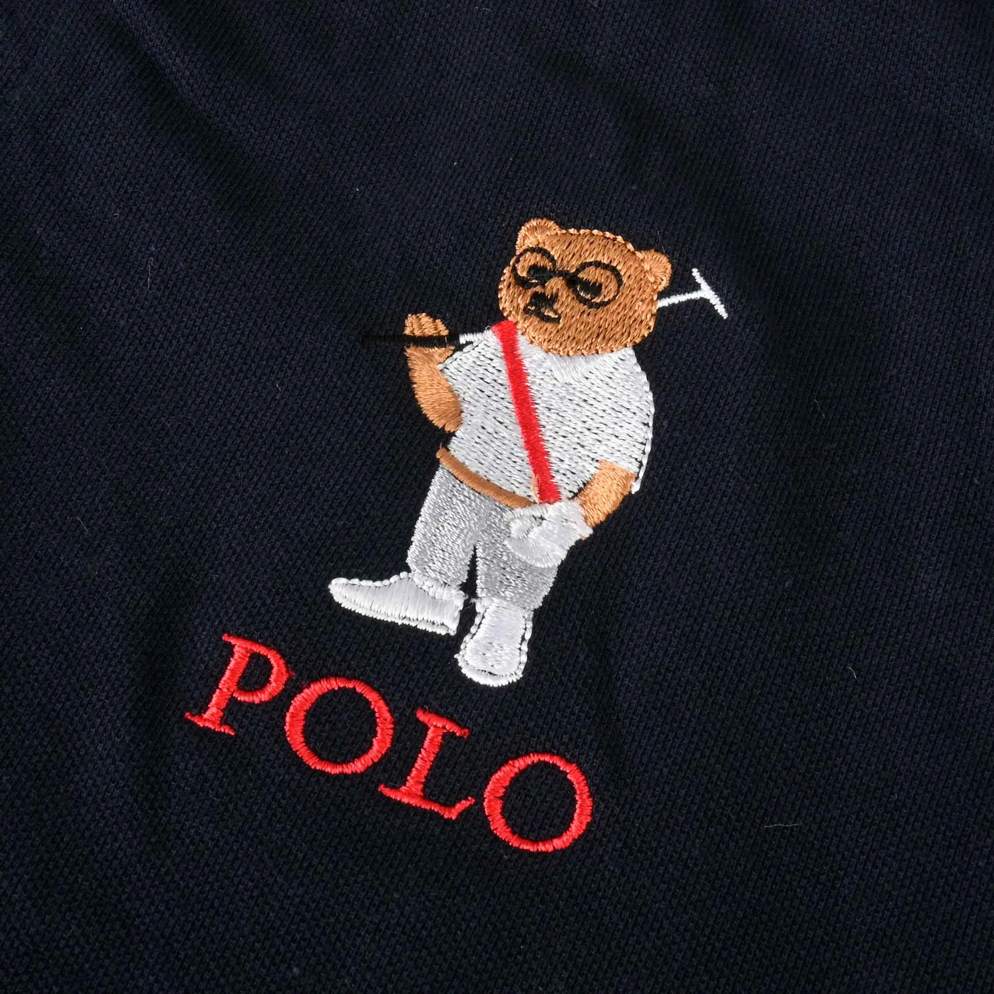 Polo Republica Men's Polo Bear Embroidered Short Sleeve Polo Shirt