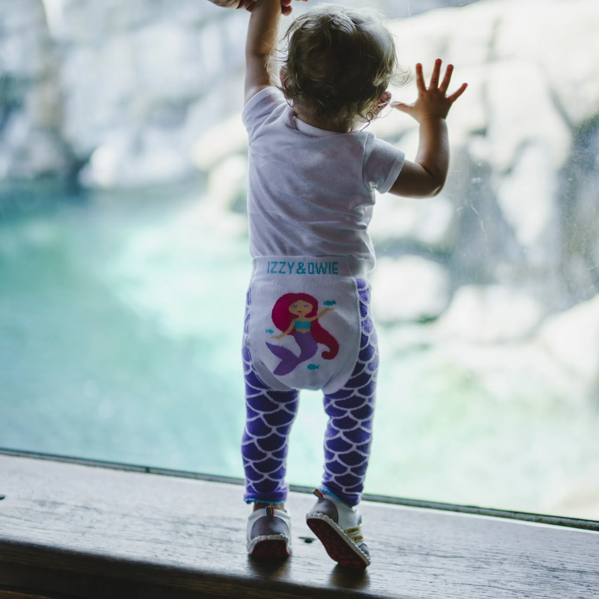 Purple Mermaid Baby Leggings