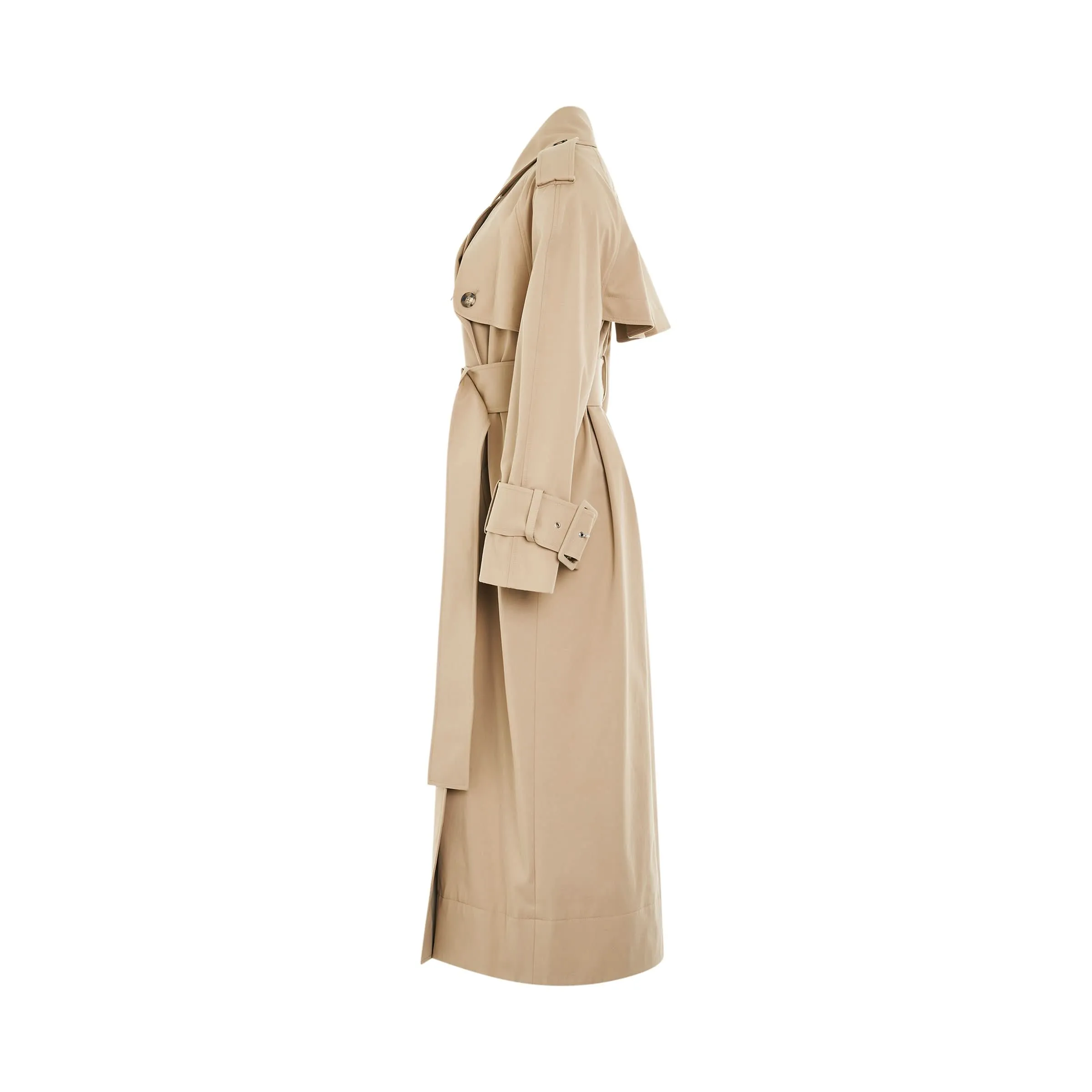 Rennie Trench Coat in Nude Beige