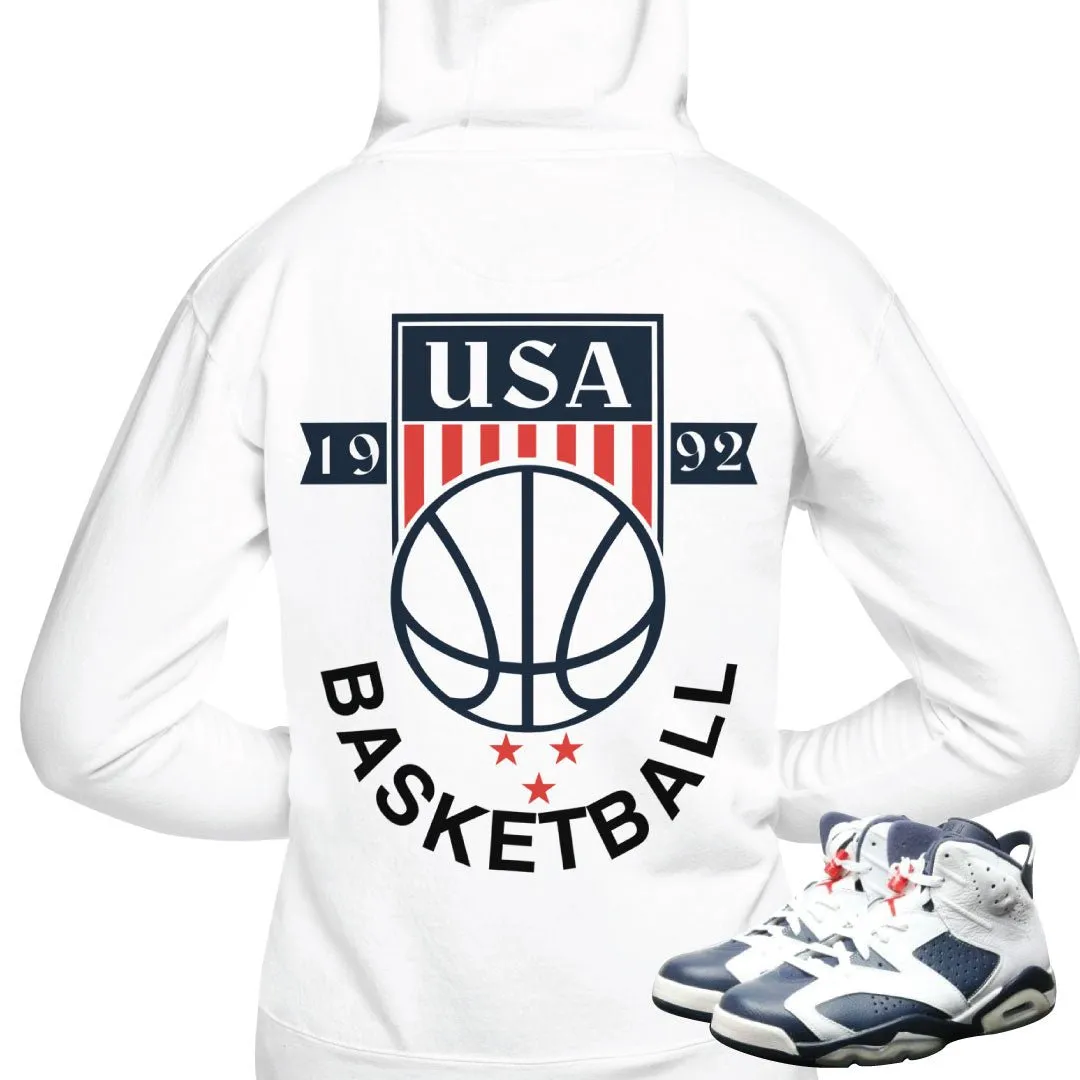 Retro 6 Olympic Dream Team Basketball Hoodie