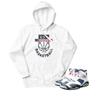 Retro 6 Olympic Dream Team Basketball Hoodie