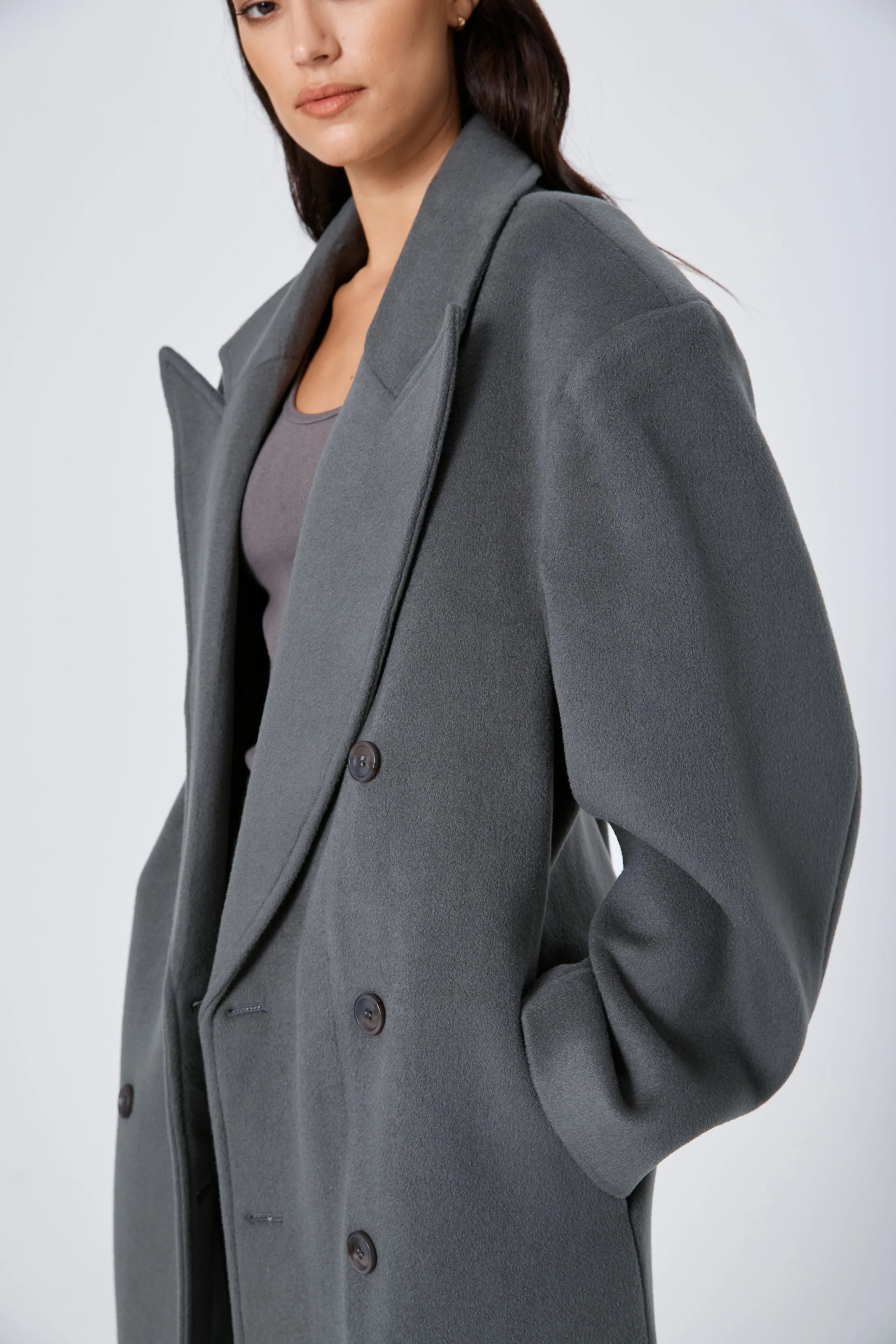 ROZALIA x ATOIR Womens The Coat Stone