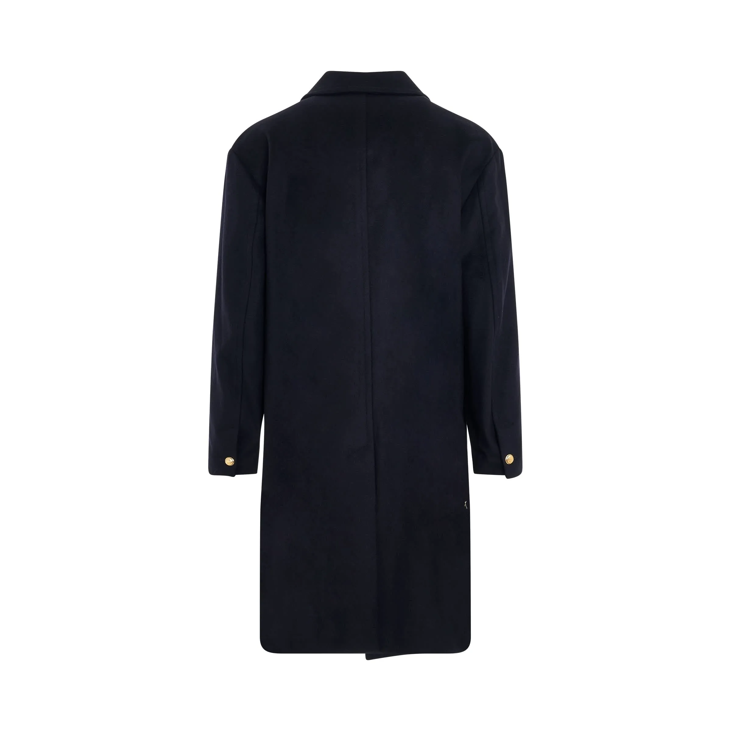 Satorial Tape Uniform Coat in Navy Blue