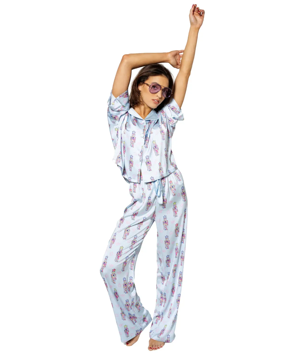 Set - Blue Nutcracker Pant Set