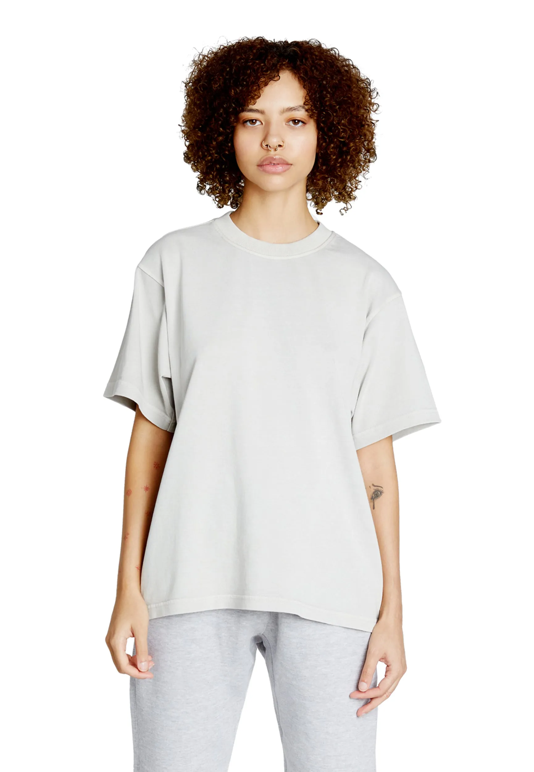 Streetwear Heavyweight Women Short Sleeve - Lunar Rock