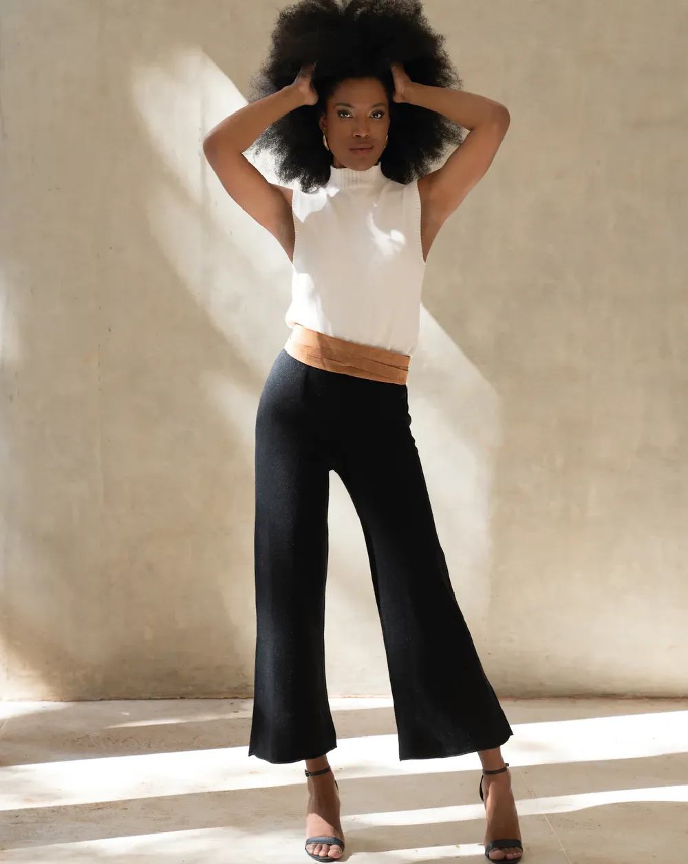 Telluride Crop Knit Flare Cozy Pant