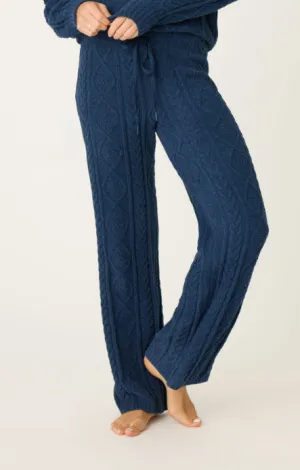 The Chenille Cable Pant in Midnight