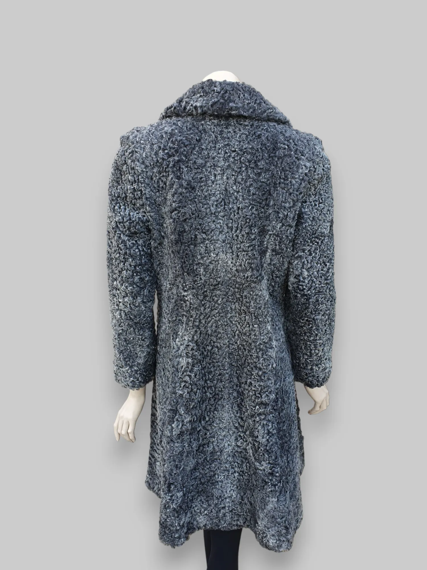 Vintage Gray Persian Lamb Coat -Small